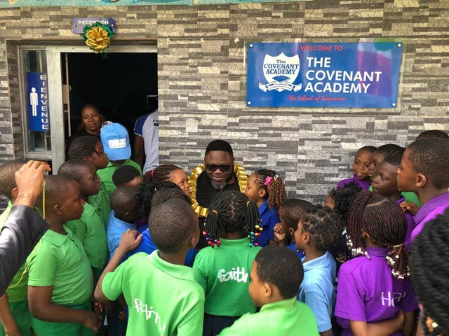 Chairman and students